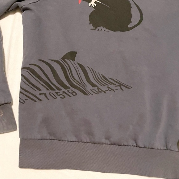 Brandalised Eleven Paris Banksy Grey Sweatshirt Small - Picture 3 of 16